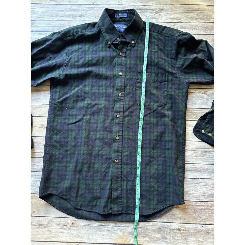 Sir Pendleton Worsted Wool Black Watch Tartan Shi… - image 6